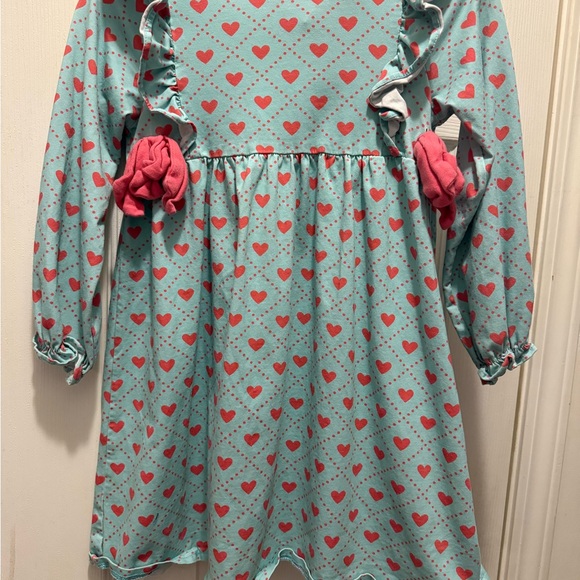Stitchy Fish “It Takes Two”’Side Tie Valentines Dress - Picture 4 of 10